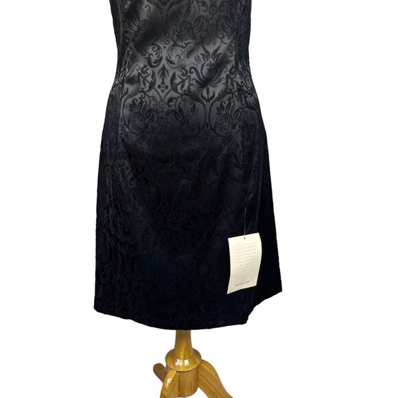 Robin Jordan Strapless Cocktail Dress Womens Size 8 Black New Bloomingdales - Picture 3 of 7
